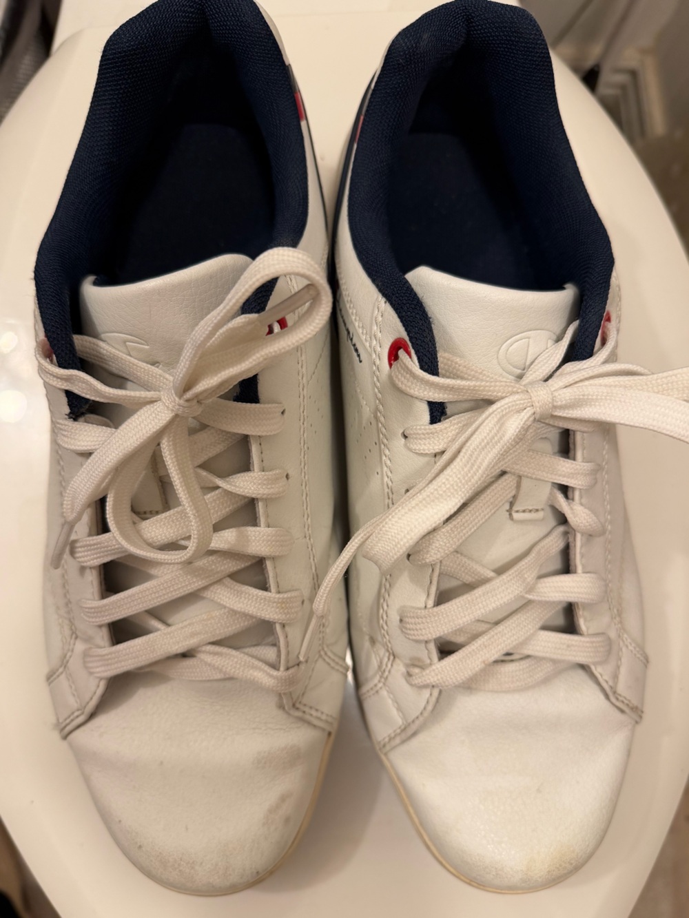 champion white sneakers
